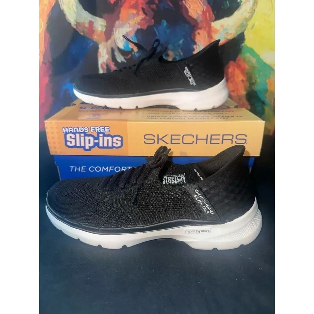 No.04 Skechers Go Walk 6 Lovely Day Slip-ins Women's Sneakers 124568/BKW